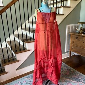 Krista Larson red silk organza set